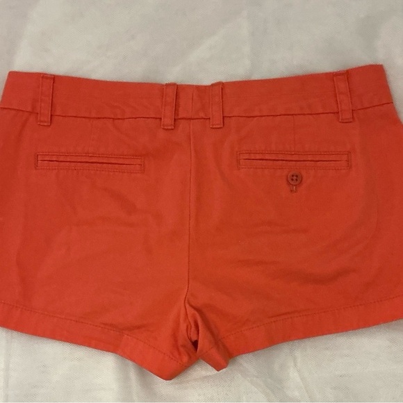 J. Crew Orange Bermuda Shorts Vibrant Cotton Blend - Picture 2 of 2